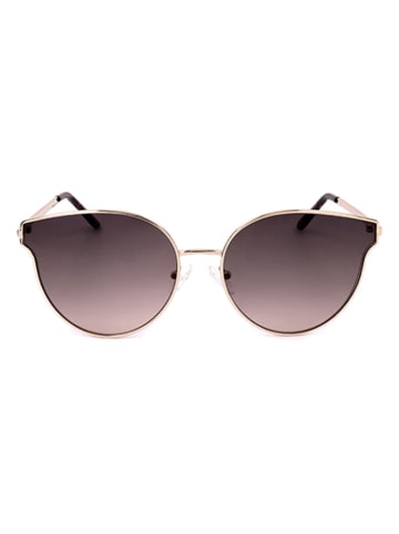 Guess Damskie okulary przeciwsłoneczne w kolorze złoto-brązowym