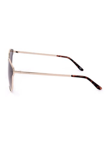 Guess Damskie okulary przeciwsłoneczne w kolorze złoto-brązowym