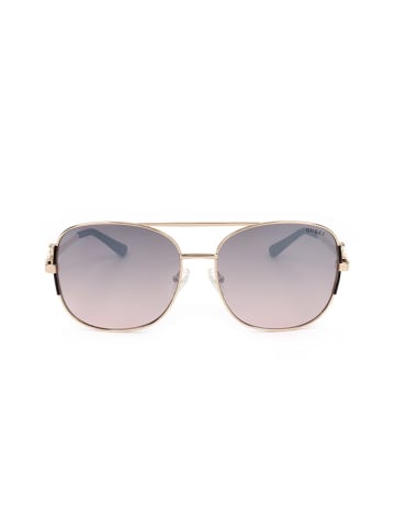 Guess Damen-Sonnenbrille in Gold/ Lila