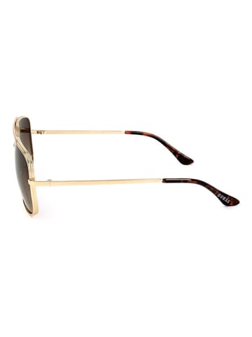 Guess Herren-Sonnenbrille in Gold/ Braun