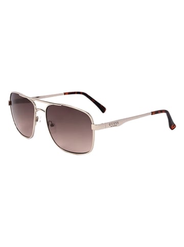 Guess Herren-Sonnenbrille in Gold/ Hellbraun