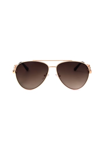 Guess Damen-Sonnenbrille in Gold/ Braun