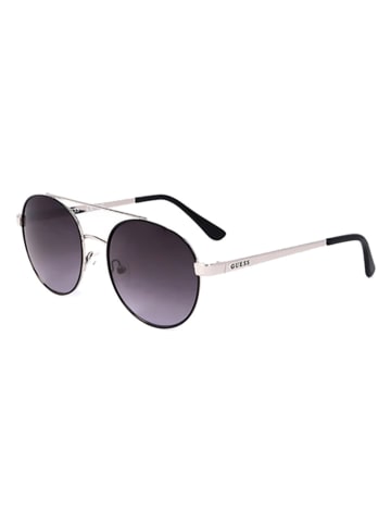 Guess Damen-Sonnenbrille in Silber/ Dunkelblau