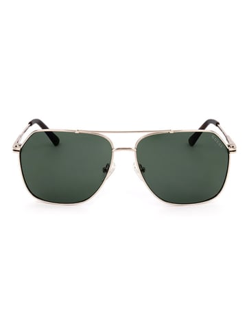 Guess Herren-Sonnenbrille in Dunkelgrün/ Gold