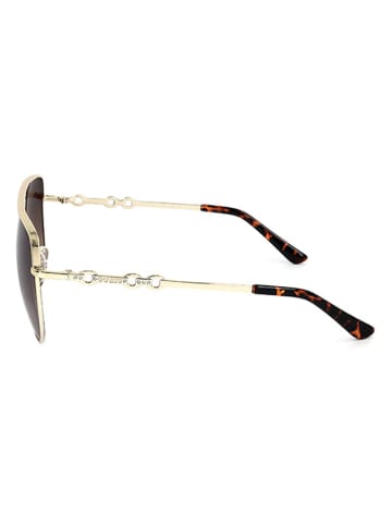 Guess Damskie okulary przeciwsłoneczne w kolorze złoto-brązowym