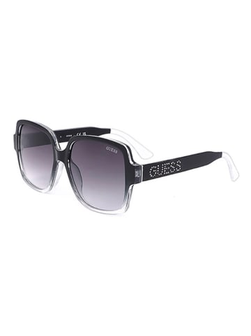 Guess Damen-Sonnenbrille in Schwarz-Transparent/ Dunkelblau