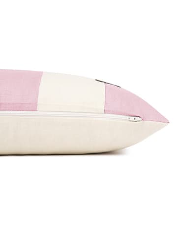 ESPRIT Poszewka "Neo" w kolorze jasnoróżowo-białym na poduszkę