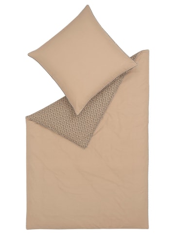 ESPRIT Flanellen beddengoedset "Scatter" taupe