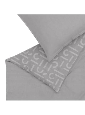 ESPRIT Flanellen beddengoedset "Scatter" antraciet