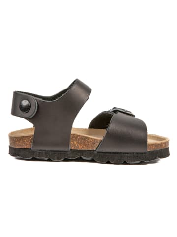 BABUNKERS Family Leder-Sandalen in Schwarz