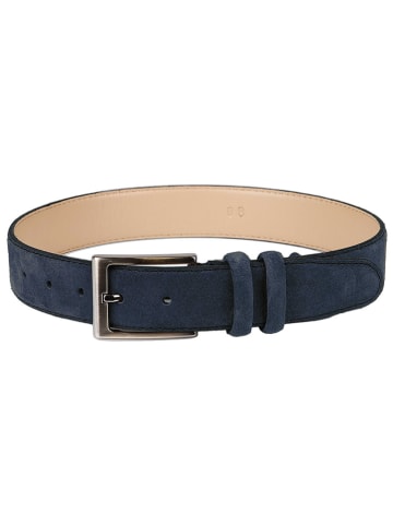 G.O.L.® FINEST COLLECTION Leren riem donkerblauw