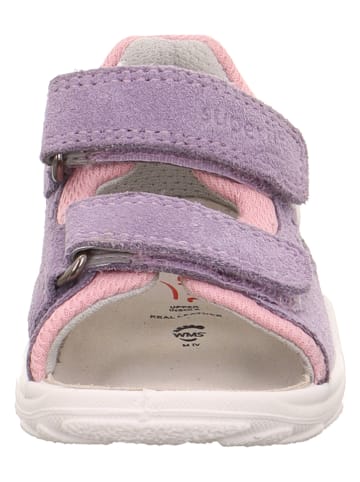 superfit Skórzane sandały w kolorze fioletowym