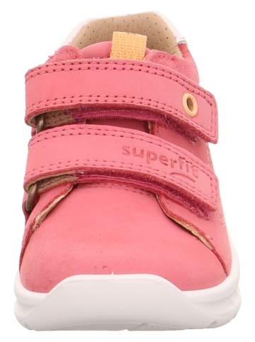 superfit Skórzane buty "Breeze" w kolorze różowym do nauki chodzenia