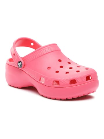 Crocs Chodaki "Classic Platform" w kolorze różowym