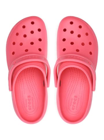 Crocs Chodaki "Classic Platform" w kolorze różowym