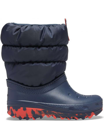 Crocs Kozaki zimowe "Classic Neo Puff" w kolorze granatowym