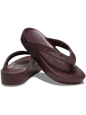 Crocs Japonki "Classic" w kolorze bordowym