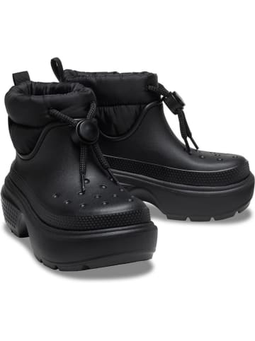 Crocs Botki zimowe "Stomp Puff" w kolorze czarnym