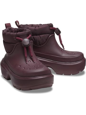 Crocs Botki zimowe "Stomp Puff" w kolorze bordowym
