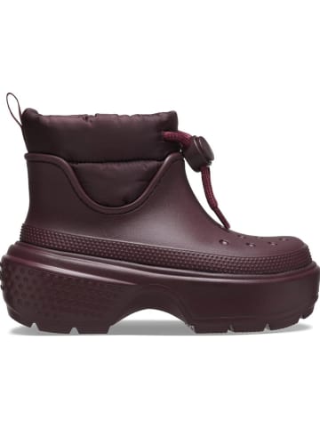 Crocs Botki zimowe "Stomp Puff" w kolorze bordowym
