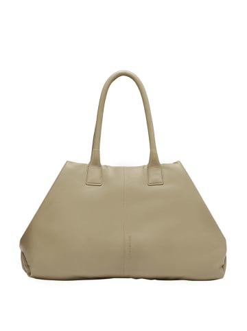 LIEBESKIND BERLIN Leder-Henkeltasche in Beige - (B)48 x (H)32 x (T)16 cm