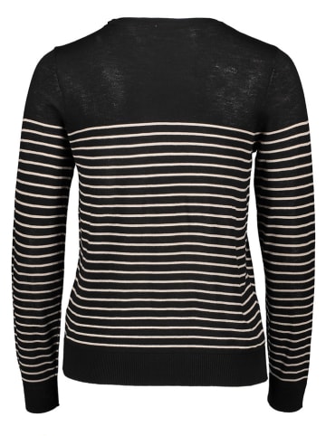 Vila Longsleeve in Schwarz/ Beige