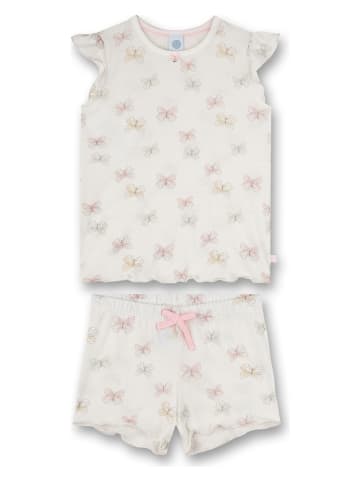 Sanetta Kidswear Pyjama in Creme/ Rosa