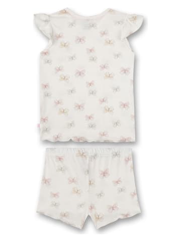 Sanetta Kidswear Pyjama in Creme/ Rosa