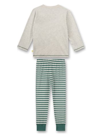 Sanetta Kidswear Piżama w kolorze kremowo-zielonym
