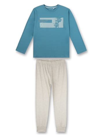 Sanetta Pyjama in Blau/ Grau