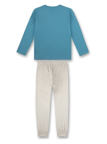 Sanetta Kidswear Pyjama in Blau/ Grau