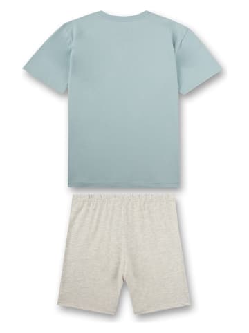 Sanetta Pyjama in Hellblau/ Grau