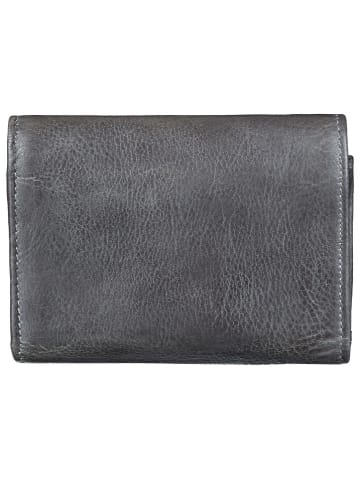 BULL & HUNT Skórzany portfel w kolorze antracytowym - 14 x 10,5 x 2,5 cm