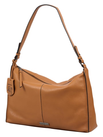 Burkely Leder-Schultertasche in Camel - (B)32 x (H)30 x (T)10 cm