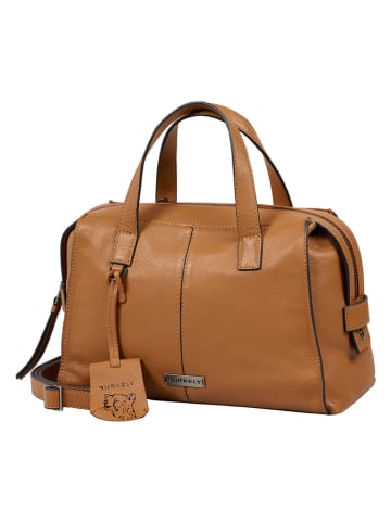 Burkely Leder-Henkeltasche in Camel - (B)30 x (H)21 x (T)14 cm