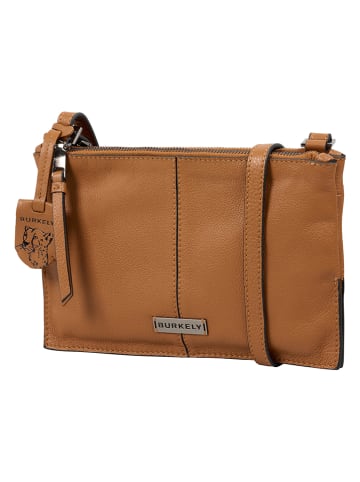 Burkely Leder-Umhängetasche in Camel - (B)25 x (H)17 x (T)3 cm
