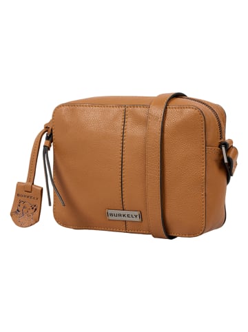 Burkely Leder-Umhängetasche in Camel - (B)20 x (H)15 x (T)6,5 cm