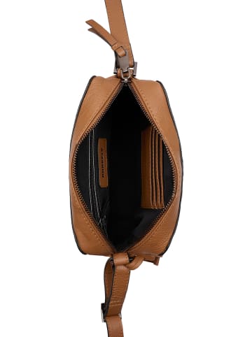Burkely Leder-Umhängetasche in Camel - (B)20 x (H)15 x (T)6,5 cm