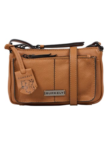Burkely Leren schoudertas camel - (B)21 x (H)13 x (D)6 cm