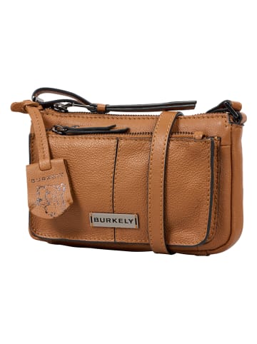 Burkely Leren schoudertas camel - (B)21 x (H)13 x (D)6 cm