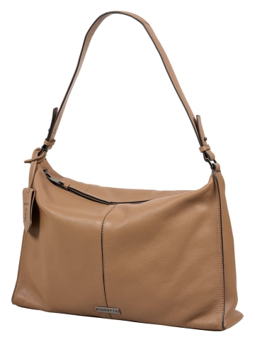 Burkely Leder-Schultertasche in Hellbraun - (B)32 x (H)30 x (T)10 cm