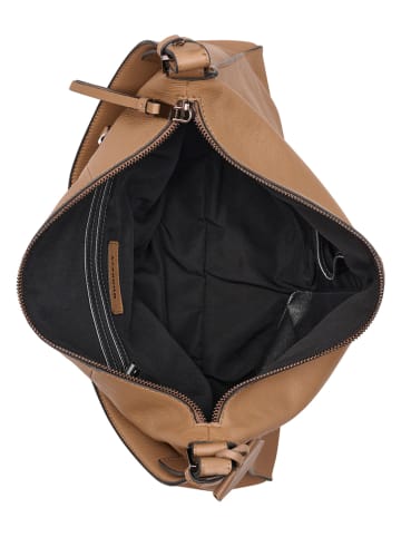 Burkely Leder-Schultertasche in Hellbraun - (B)32 x (H)30 x (T)10 cm