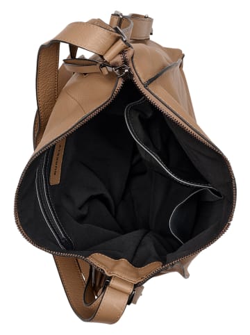 Burkely Leder-Schultertasche in Hellbraun - (B)40 x (H)28 x (T)10 cm
