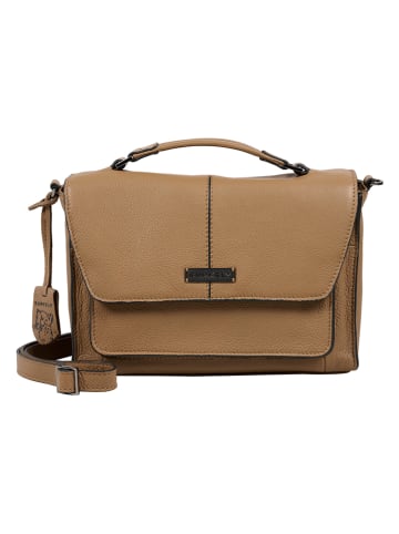 Burkely Leder-Henkeltasche in Hellbraun - (B)27 x (H)18 x (T)10 cm