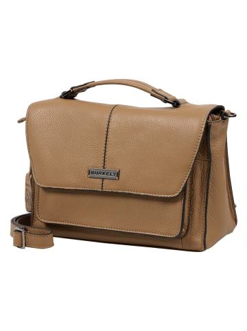 Burkely Leder-Henkeltasche in Hellbraun - (B)27 x (H)18 x (T)10 cm