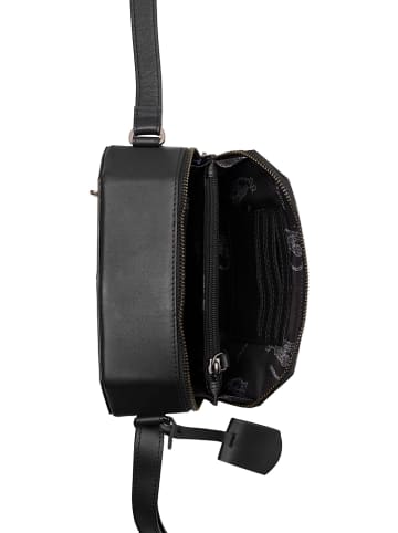 Burkely Leren schoudertas zwart - (B)20 x (H)13 x (D)7 cm
