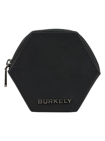 Burkely Leren portemonnee zwart - (B)11 x (H)11 x (D)2 cm