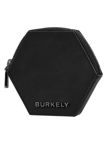 Burkely Leren portemonnee zwart - (B)11 x (H)11 x (D)2 cm