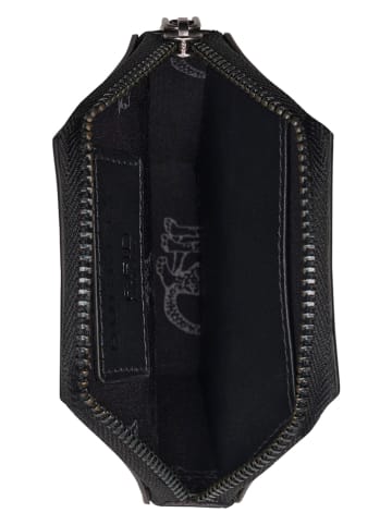 Burkely Leren portemonnee zwart - (B)11 x (H)11 x (D)2 cm