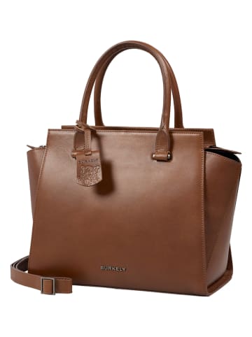 Burkely Leren handtas bruin - (B)36 x (H)25 x (D)14 cm